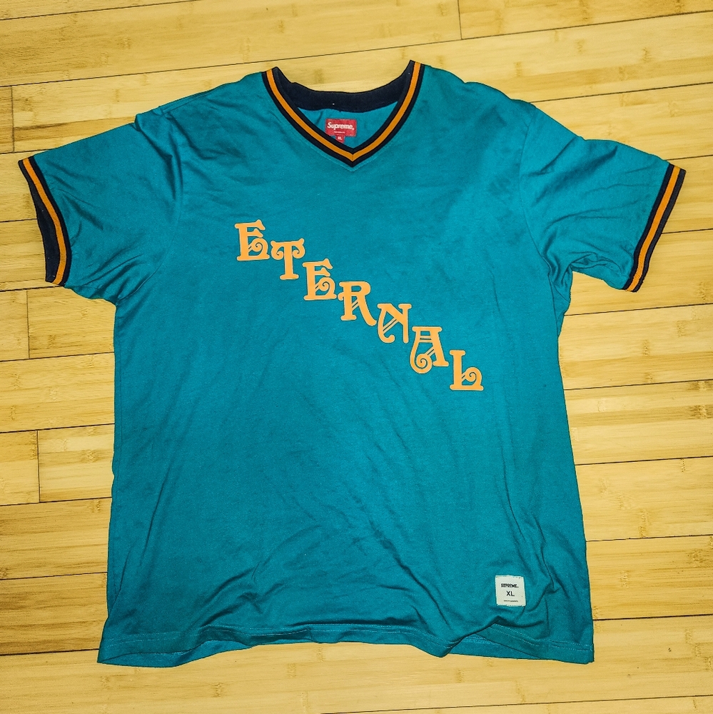 SUPREME ETERNAL JERSEY SS MENS SIZE XL TEAL